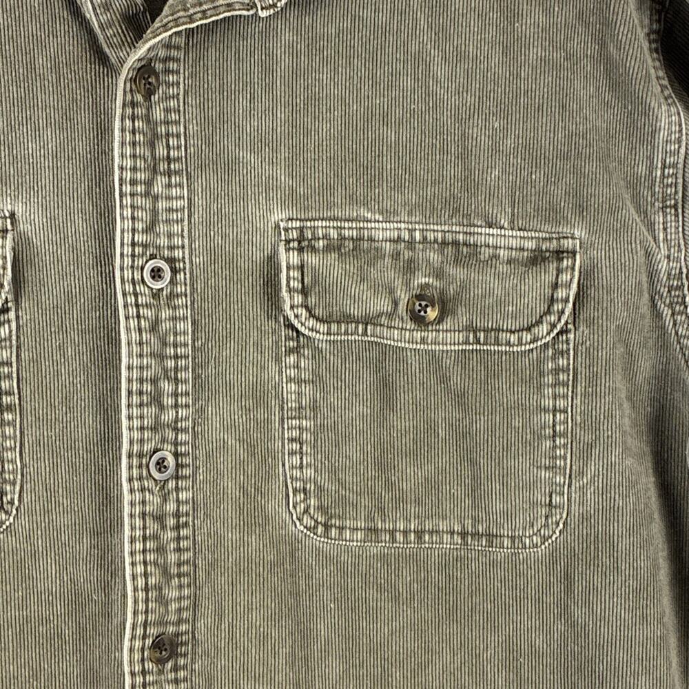 VTG Gap Overshirt Mens XL Brown Corduroy Workwear Heavyweight Preppy Classic Y2K - Picture 4 of 8